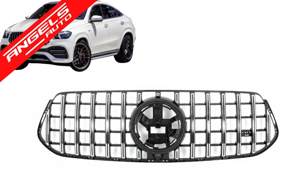 Grila compatibila cu Mercedes GLE W167 V167 C167 (2019-up) Panamericana Design Crom - imagine 6