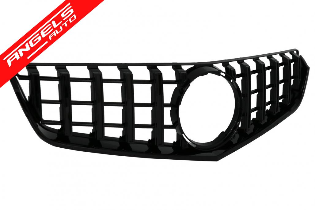 Grila compatibila cu Mercedes E-Class C207 W207 A207 (2009-2012) GTR Design Negru - imagine 2