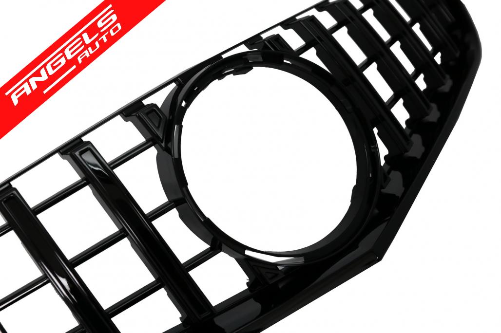 Grila compatibila cu Mercedes E-Class C207 W207 A207 (2009-2012) GTR Design Negru - imagine 3
