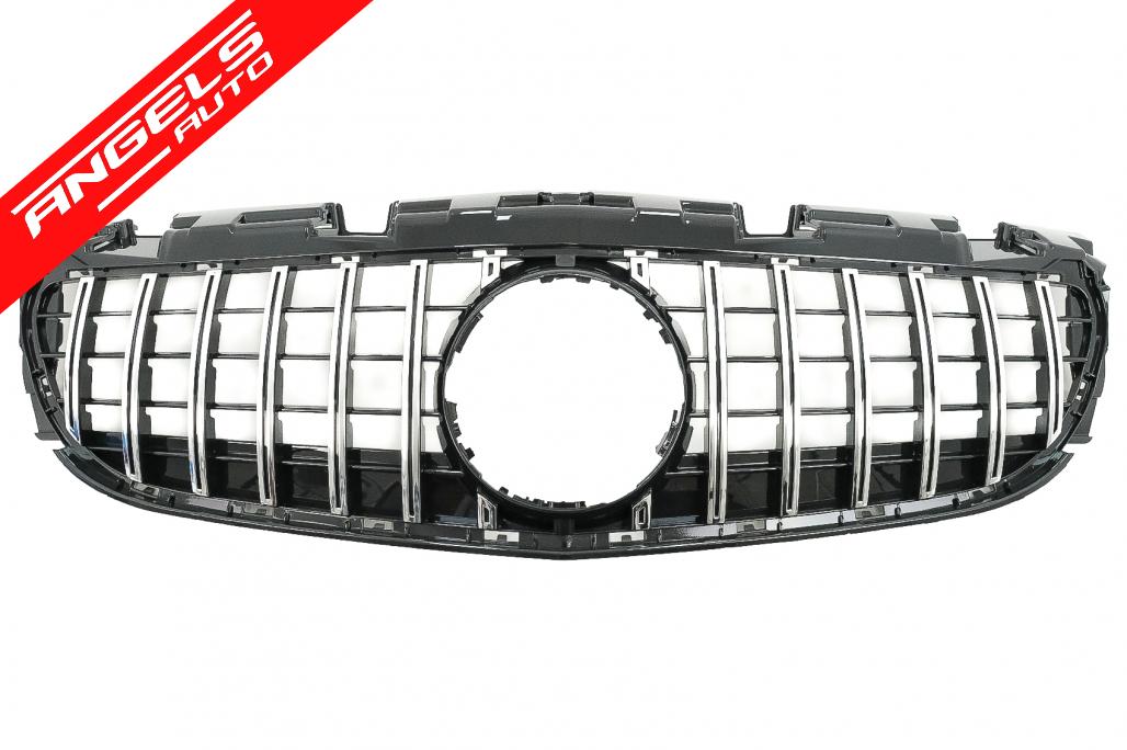 Grila compatibila cu Mercedes SLC R172 (2016-2019) GT-R Panamericana Negru Crom Look