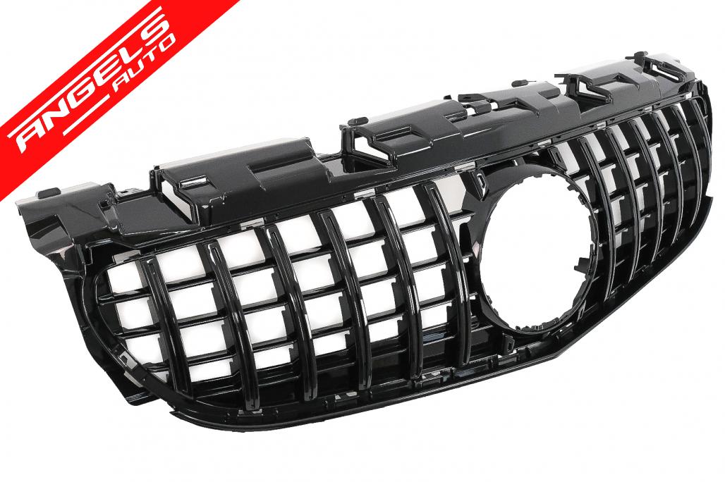 Grila compatibila cu Mercedes SLC R172 (2016-2019) Panamericana Look Negru Lucios - imagine 2