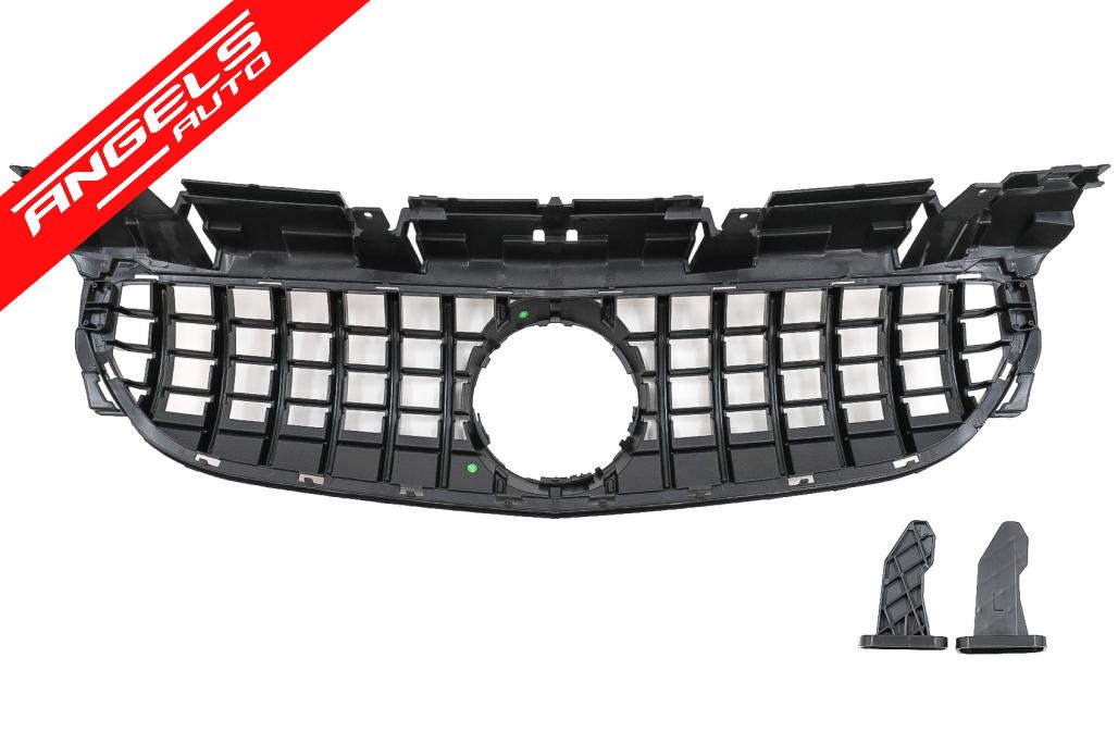 Grila compatibila cu Mercedes SLC R172 (2016-2019) Panamericana Look Negru Lucios - imagine 6