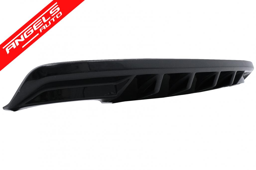 Difuzor Bara Spate compatibil cu Skoda Octavia Sedan Wagon (2013-2019) Negru Lucios - imagine 4