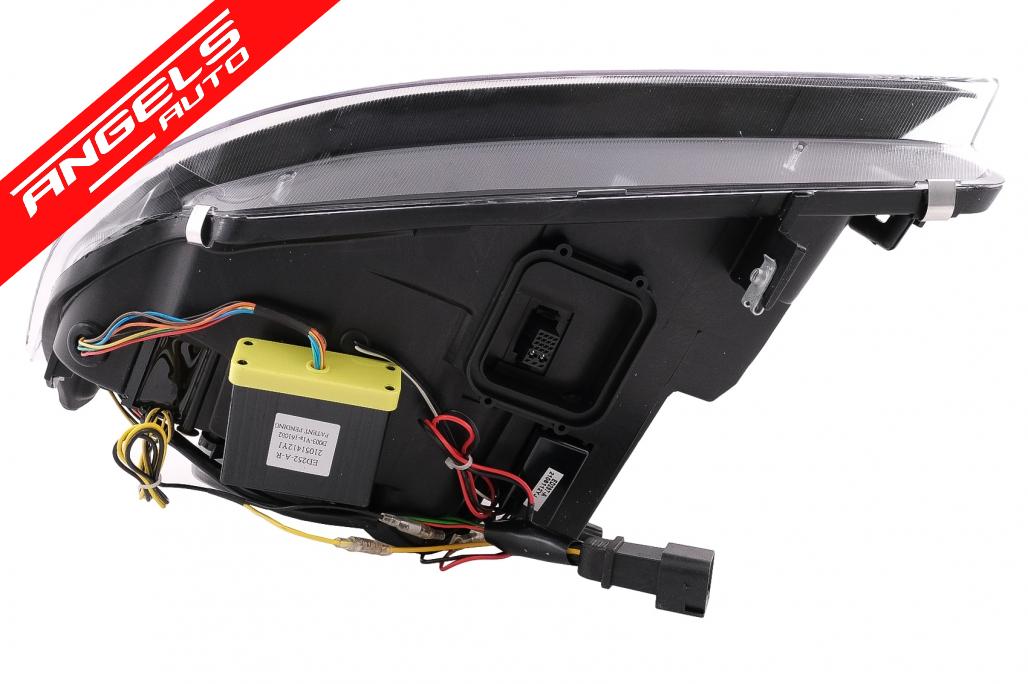 Faruri Xenon 3D Angel Eyes compatibile cu BMW E90 E91 cu AFS (2008-2011) Negru - imagine 7