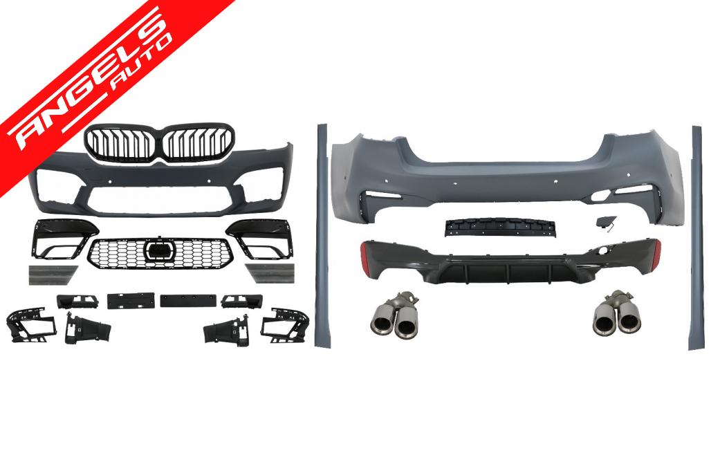 Pachet Kit Exterior compatibil cu BMW Seria 5 G30 LCI (2020-up) M5 Design - imagine 11