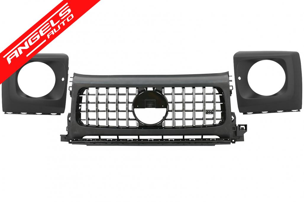 Grila cu Carcasa faruri compatibila cu Mercedes G-Class W464 W463A & G63 AMG 2018+