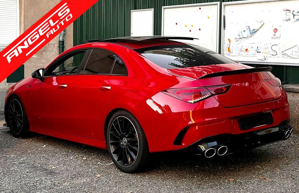 Difuzor Bara Spate cu Tobe Evacuare compatibil cu Mercedes CLA X118 C118 Sport Line (2019-06.2025) CLA45S Design Aerodynamic Package - imagine 12