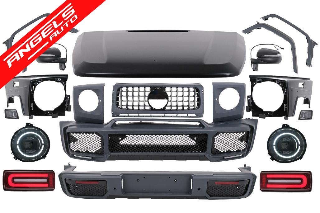 Pachet Exterior compatibil cu Mercedes W463 G-Class (2008-2017) Conversie 2018+ G63 Look