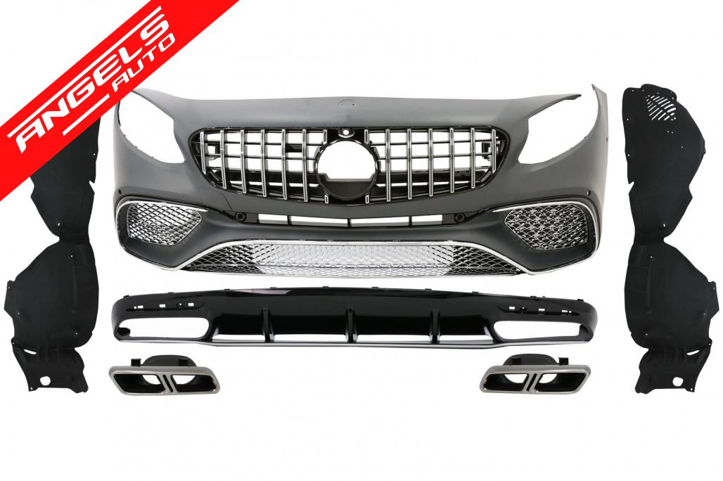 Pachet Exterior compatibil cu Mercedes S-Class C217 Sport Line (2015-2021) S63 Look