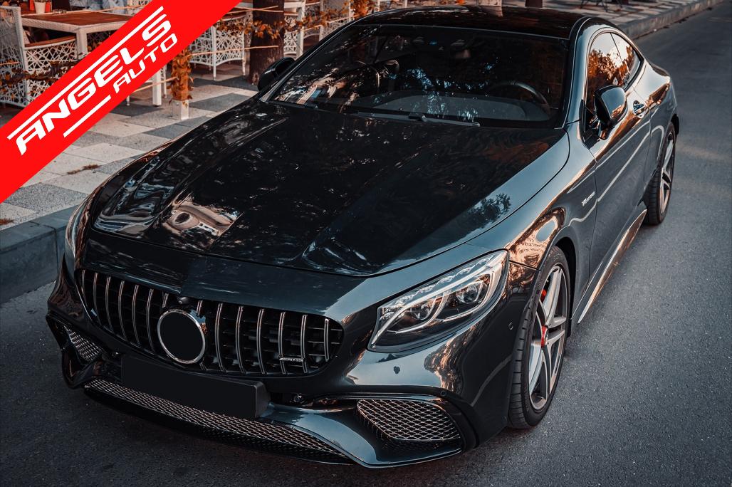 Pachet Exterior compatibil cu Mercedes S-Class C217 Sport Line (2015-2021) S63 Look - imagine 9