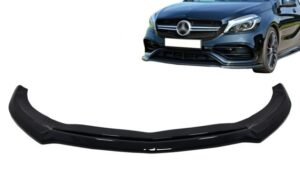 Prelungire Lip Fata compatibila cu Mercedes AClass W176 AMG (2015-2018) Negru Lucios