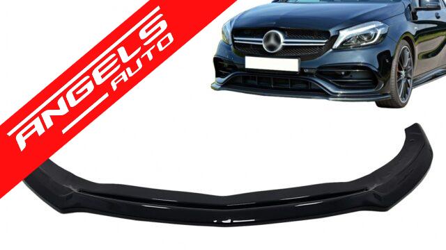 Prelungire Lip Fata compatibila cu Mercedes AClass W176 AMG (2015-2018) Negru Lucios