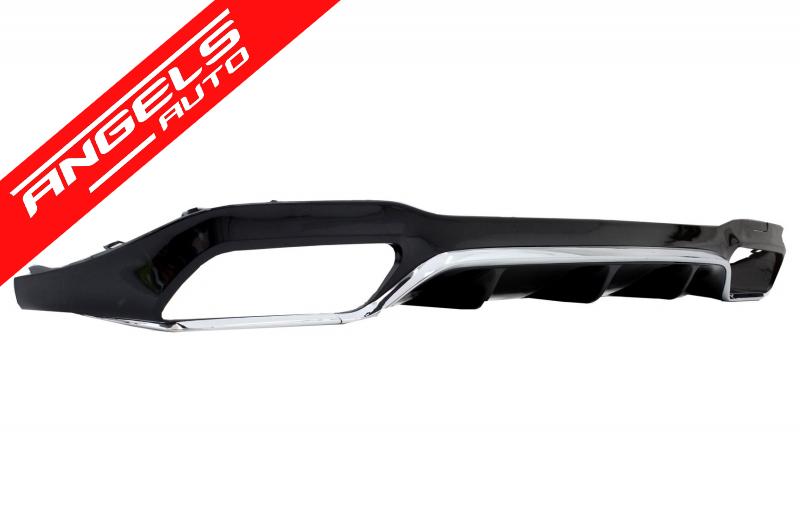 Bara Fata cu Difuzor Tobe Crom compatibila cu Mercedes E-Class W213 E63 Editie Negru - imagine 4