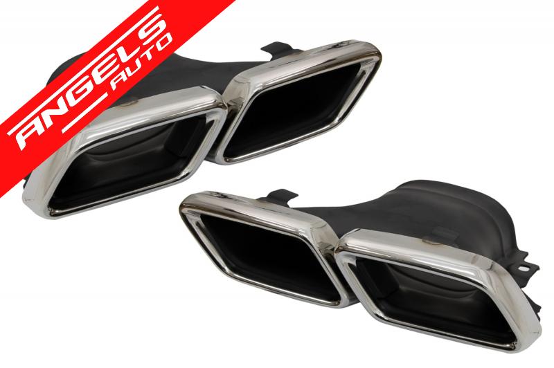 Bara Fata cu Difuzor Tobe Crom compatibila cu Mercedes E-Class W213 E63 Editie Negru - imagine 7
