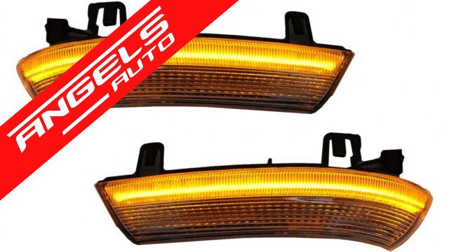 Lampi Semnalizare Dinamica Oglinzi compatibil cu VW compatibil cu Golf 5 6 Jetta Passat B6 Fumuriu
