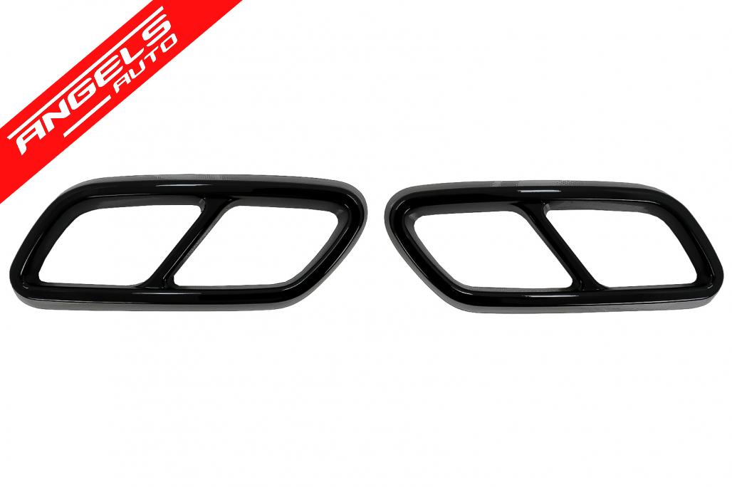 Ornamente tobe compatibile cu Mercedes C-Class W206 S206 (2021-Up) Negru Lucios - imagine 3
