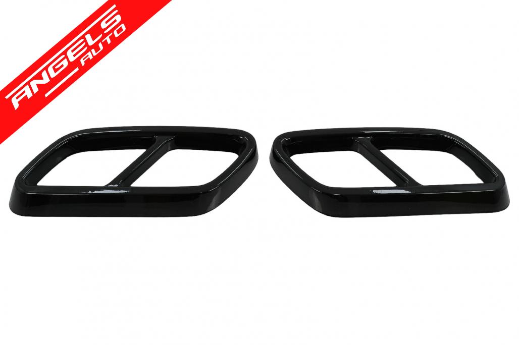 Ornamente tobe compatibile cu Mercedes C-Class W206 S206 (2021-Up) Negru Lucios - imagine 4
