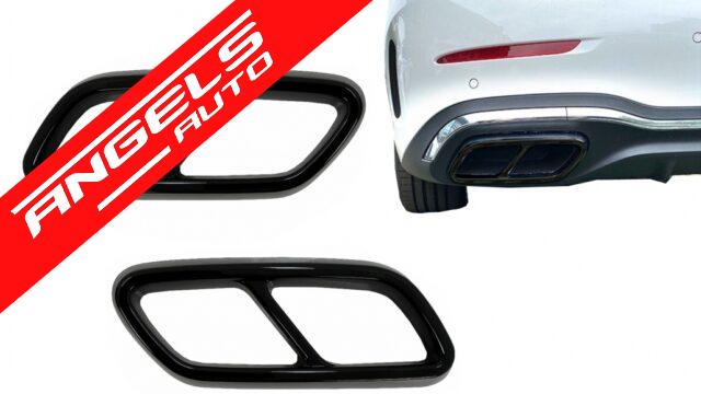 Ornamente tobe compatibile cu Mercedes C-Class W206 S206 (2021-Up) Negru Lucios