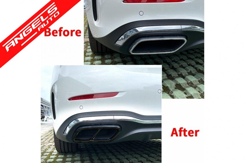 Ornamente tobe compatibile cu Mercedes C-Class W206 S206 (2021-Up) Negru Lucios - imagine 8