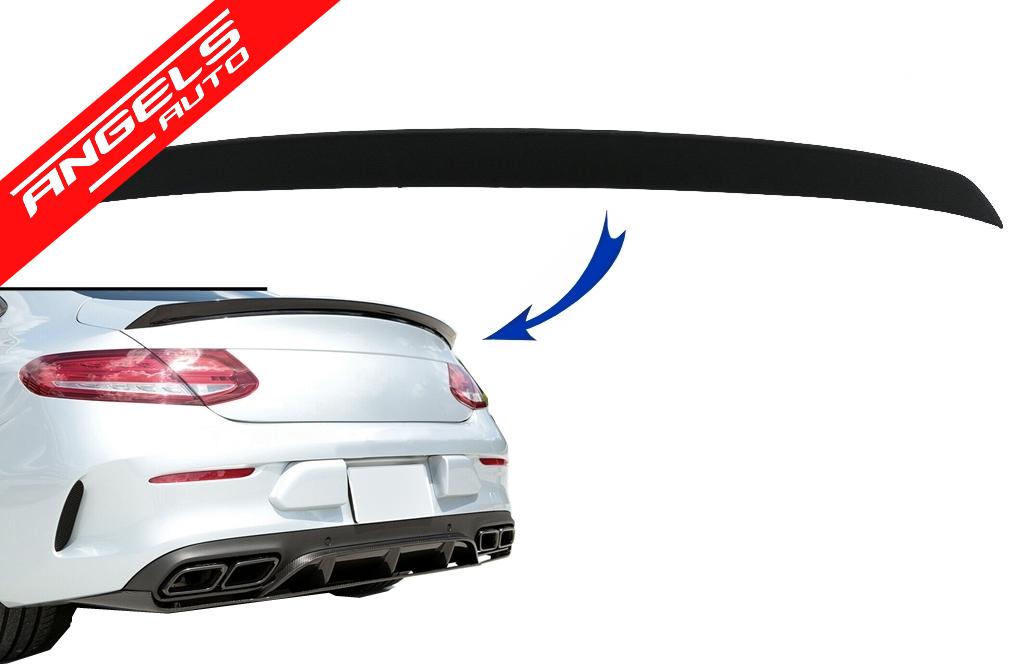 Eleron portbagaj compatibil cu Mercedes C238 E-Class Coupe 2016-2020 Negru Mat - imagine 8