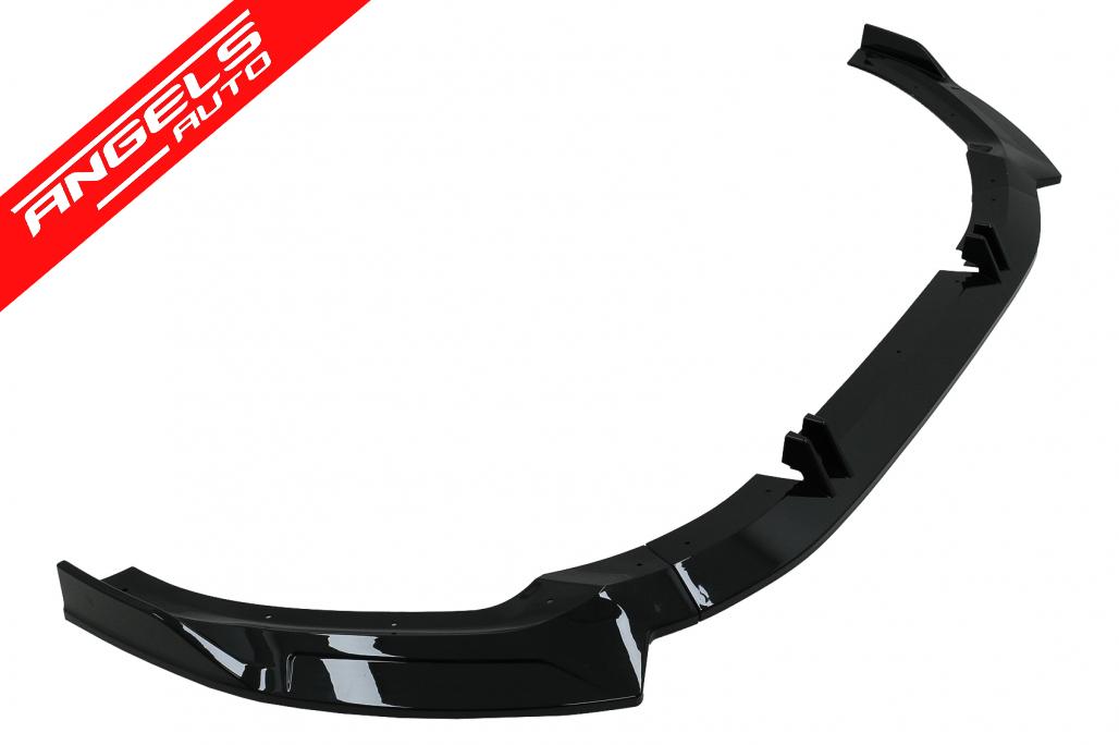 Prelungire Bara Fata compatibila cu Audi A5 F5 Bara S-Line 2020-Up Negru Lucios - imagine 4