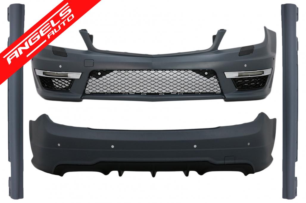 Pachet Exterior compatibil cu Mercedes C-Class W204 (2007-2015) Facelift C63 Design