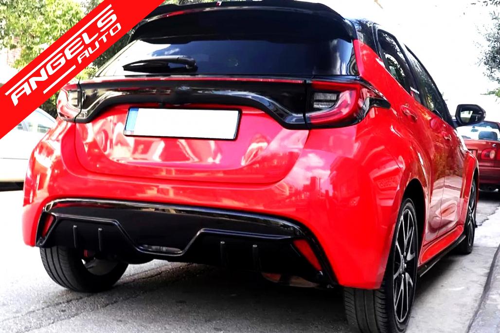 Difuzor Bara Spate compatibil cu Toyota Yaris MK4 XP210 2020+ Shine Look - imagine 6