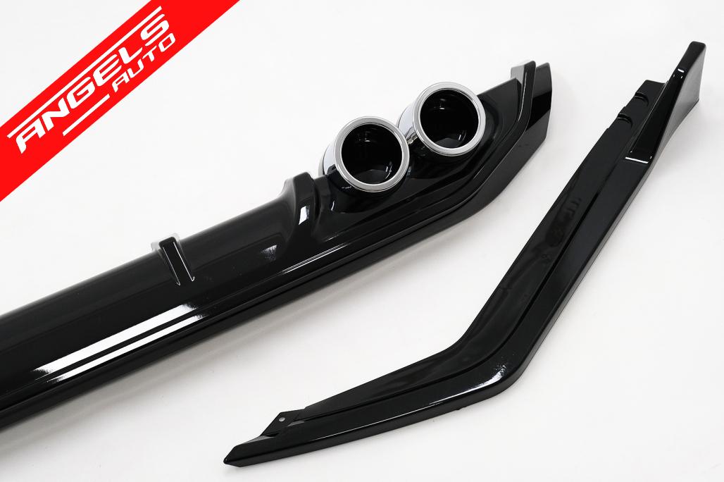 Difuzor Bara Spate cu Flapsuri compatibil cu Toyota Corolla (2019-Up) Negru Lucios (copiază) - imagine 6