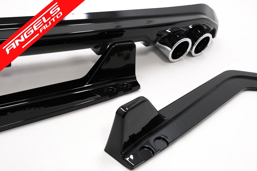 Difuzor Bara Spate cu Flapsuri compatibil cu Toyota Corolla (2019-Up) Negru Lucios (copiază) - imagine 7
