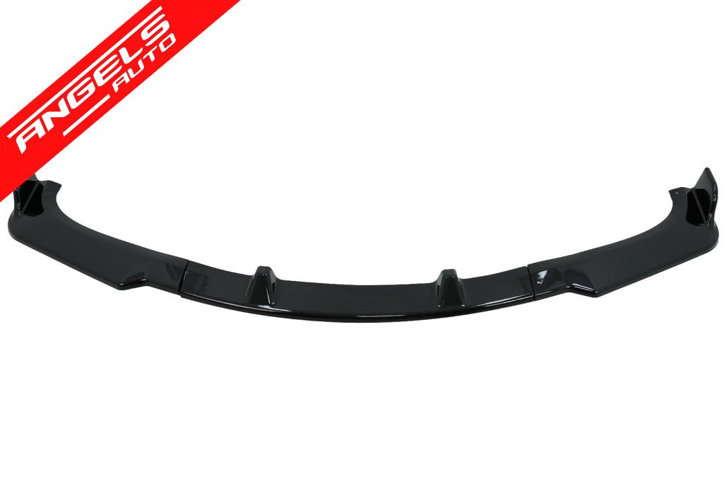 Lip Bara Fata compatibil cu BMW Seria 3 E90 E91 LCI (2008 - 2011) Negru Lucios - imagine 2