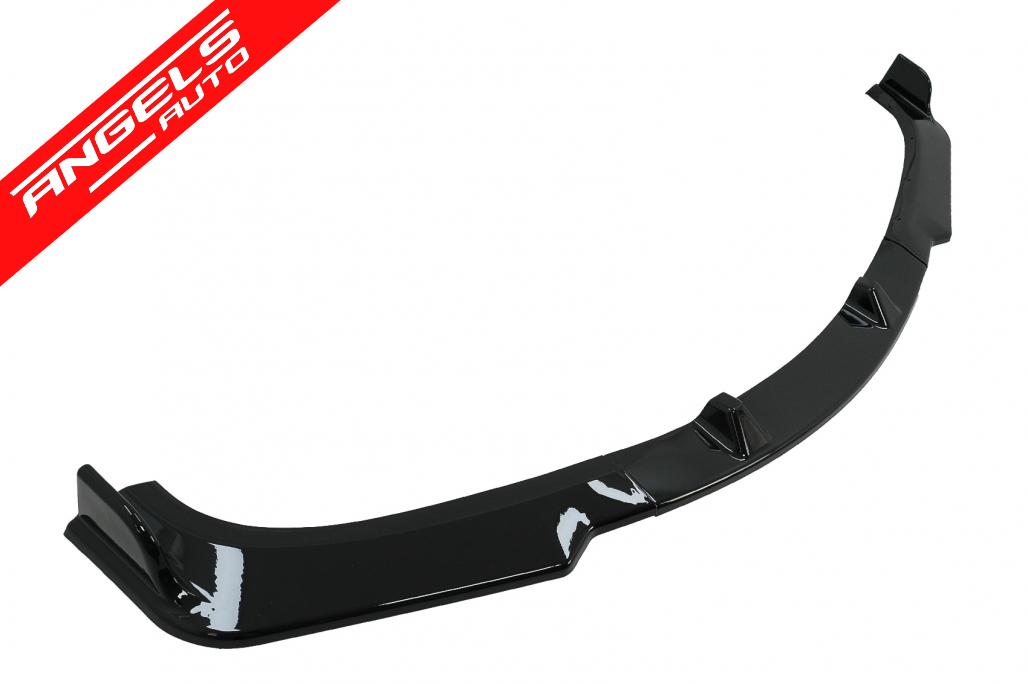 Lip Bara Fata compatibil cu BMW Seria 3 E90 E91 LCI (2008 - 2011) Negru Lucios - imagine 3