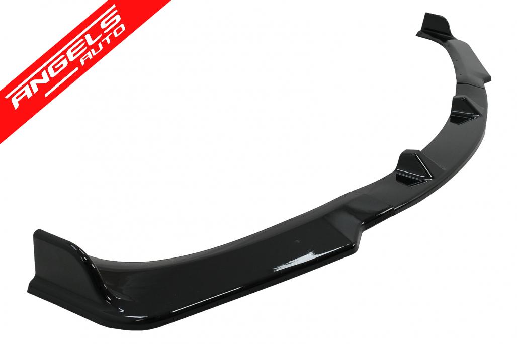 Lip Bara Fata compatibil cu BMW Seria 3 E90 E91 LCI (2008 - 2011) Negru Lucios - imagine 4