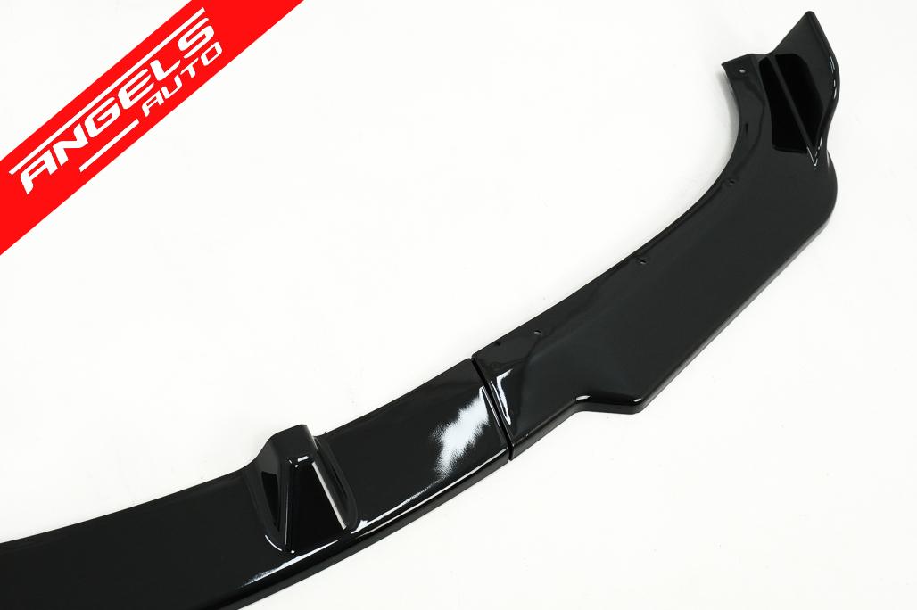 Lip Bara Fata compatibil cu BMW Seria 3 E90 E91 LCI (2008 - 2011) Negru Lucios - imagine 5