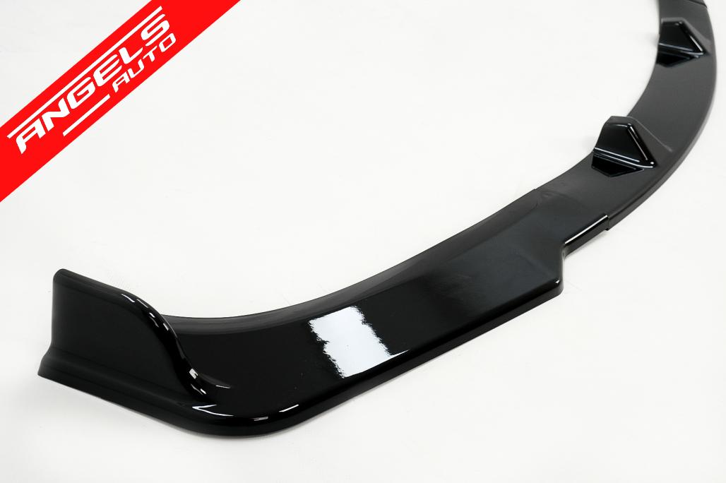 Lip Bara Fata compatibil cu BMW Seria 3 E90 E91 LCI (2008 - 2011) Negru Lucios - imagine 6