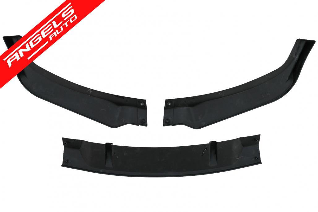 Lip Bara Fata compatibil cu BMW Seria 3 E90 E91 Non LCI (2004-2008) Negru Lucios - imagine 8