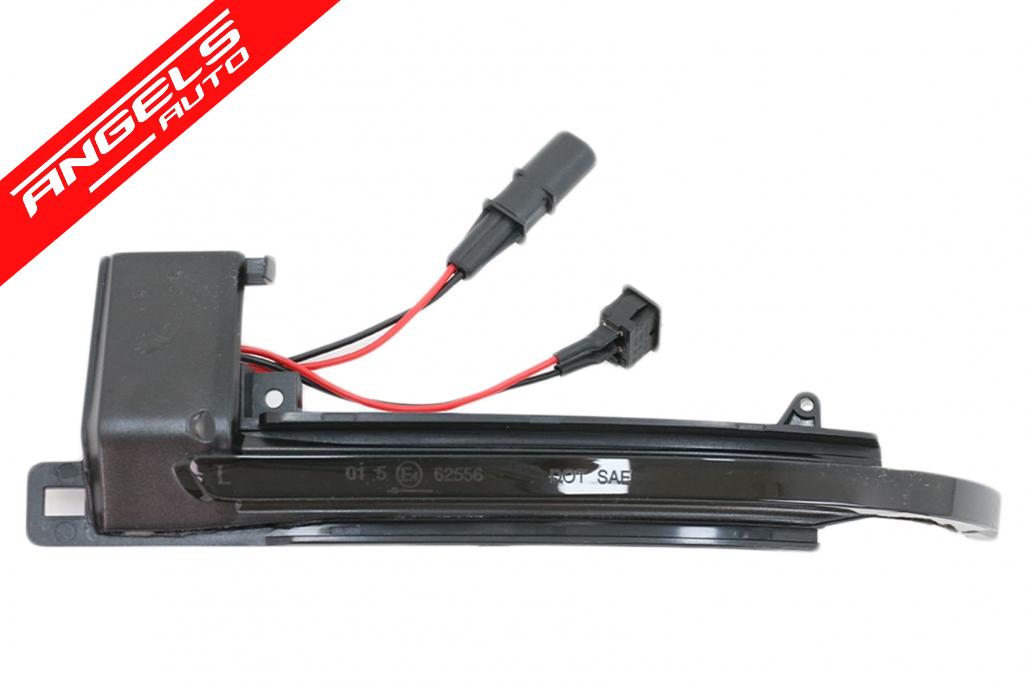 Lampi LED oglinzi compatibil cu Audi A3 8P A4 B8 A5 8T A6 C6 Q3 8U Fumuriu - imagine 4