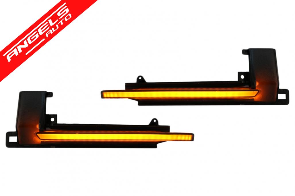 Lampi LED oglinzi compatibil cu Audi A3 8P A4 B8 A5 8T A6 C6 Q3 8U Fumuriu