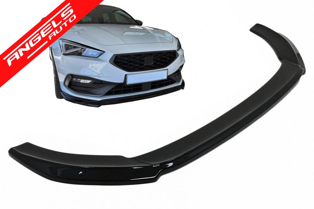 Lip Prelungire bara fata compatibil cu Seat Leon MK4 FR 2020-up Negru Lucios