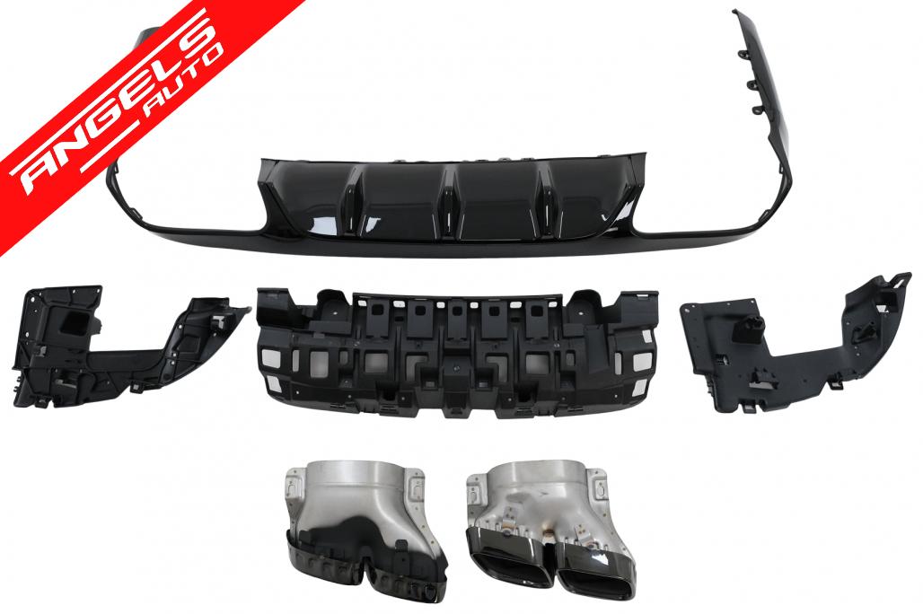 Difuzor Bara Spate compatibil cu Mercedes E-Class C238 AMG Sport Line E63 Night Look - imagine 7