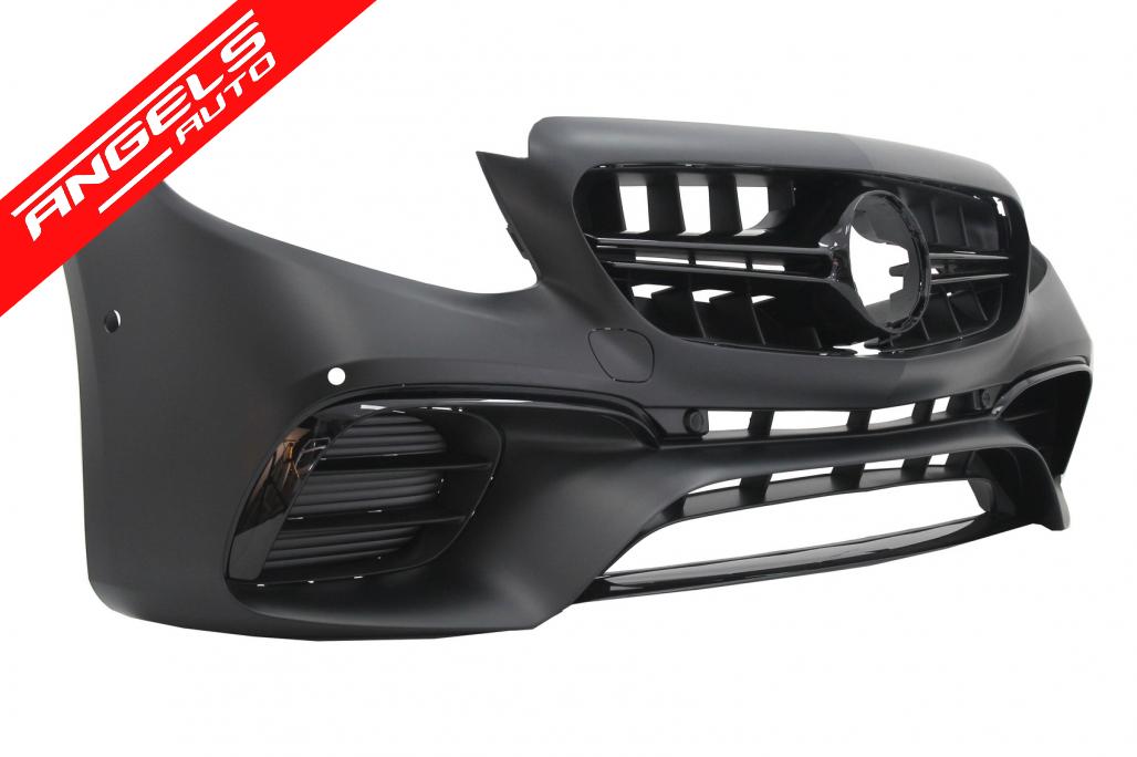 Kit exterior compatibil cu Mercedes E-Class W213 Design (2016-2019) cu Tipsuri Crom - imagine 2