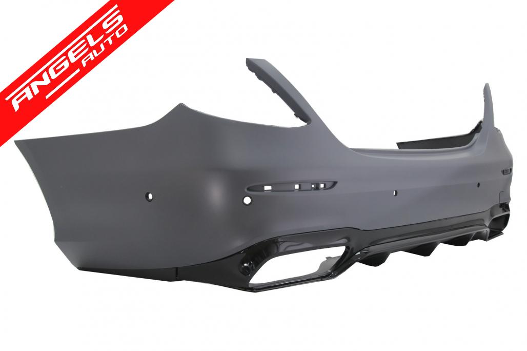 Kit exterior compatibil cu Mercedes E-Class W213 Design (2016-2019) cu Tipsuri Crom - imagine 3