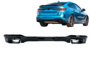 Difuzor Evacuare Dubla Negru Lucios compatibil cu BMW  F44 (2020-up) M235I Look