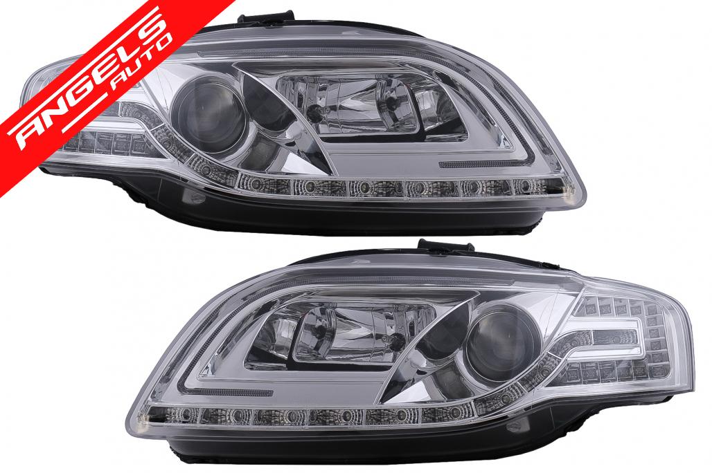 Faruri compatibile cu Audi A4 B7 (11.2004-03.2008) Interior Crom Tube Light