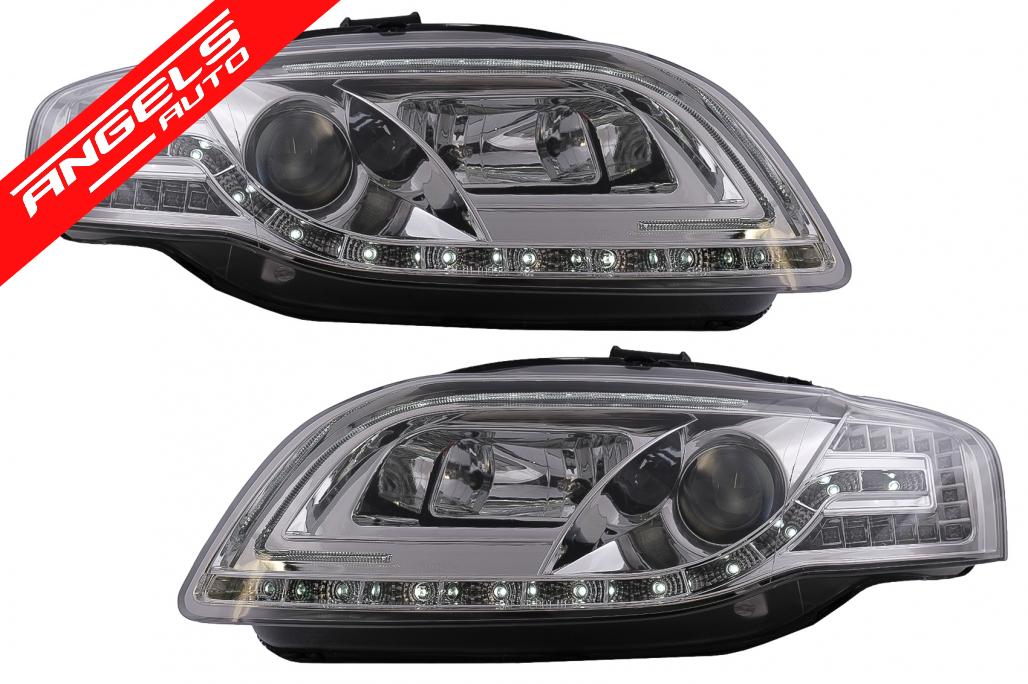 Faruri compatibile cu Audi A4 B7 (11.2004-03.2008) Interior Crom Tube Light - imagine 2