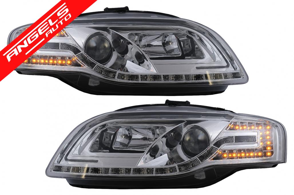 Faruri compatibile cu Audi A4 B7 (11.2004-03.2008) Interior Crom Tube Light - imagine 3