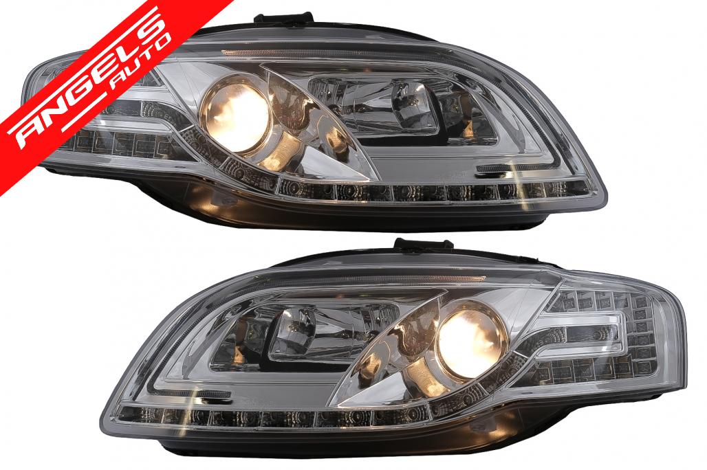 Faruri compatibile cu Audi A4 B7 (11.2004-03.2008) Interior Crom Tube Light - imagine 4