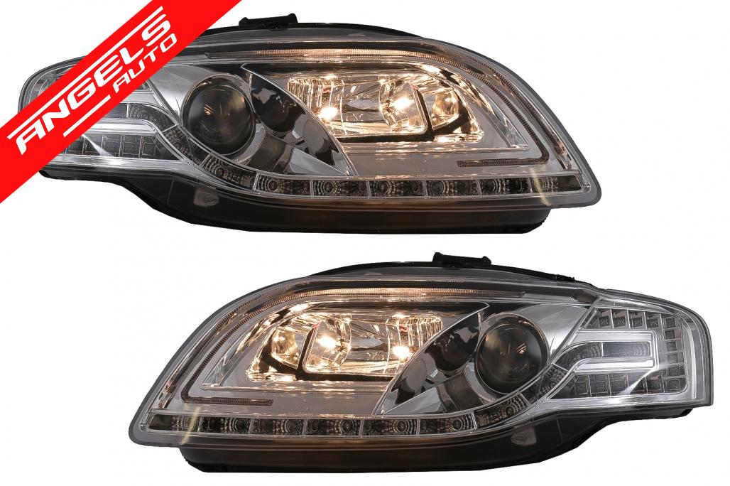 Faruri compatibile cu Audi A4 B7 (11.2004-03.2008) Interior Crom Tube Light - imagine 5
