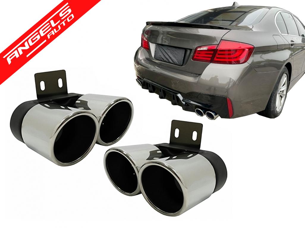 Tobe Ornament Difuzor compatibile cu BMW Seria 5 F10 F11 (2011-2017) M5 Design Crom - imagine 8