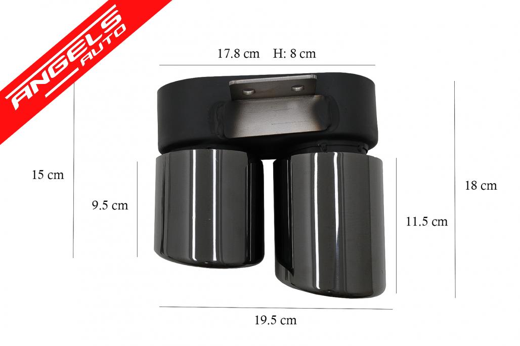 Tobe Difuzor compatibile cu BMW Seria 5 F10 F11 (2011-2017) LCI Design Negru - imagine 3