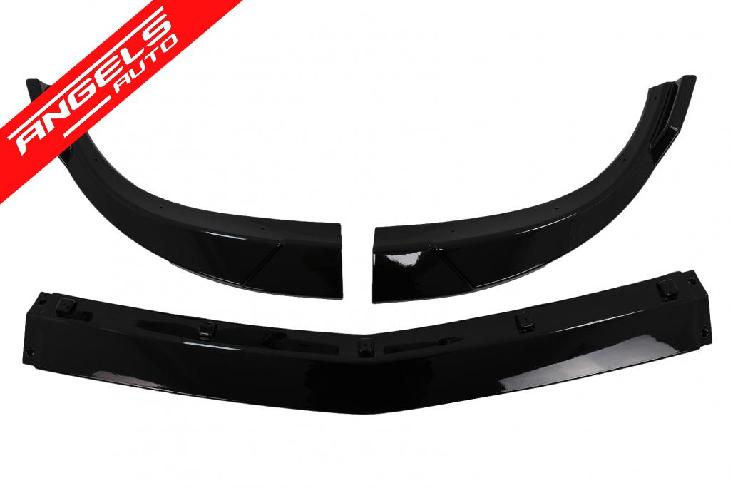 Prelungire Bara Fata compatibila cu Mercedes C-Class W204 2011-2014 Negru Lucios - imagine 4
